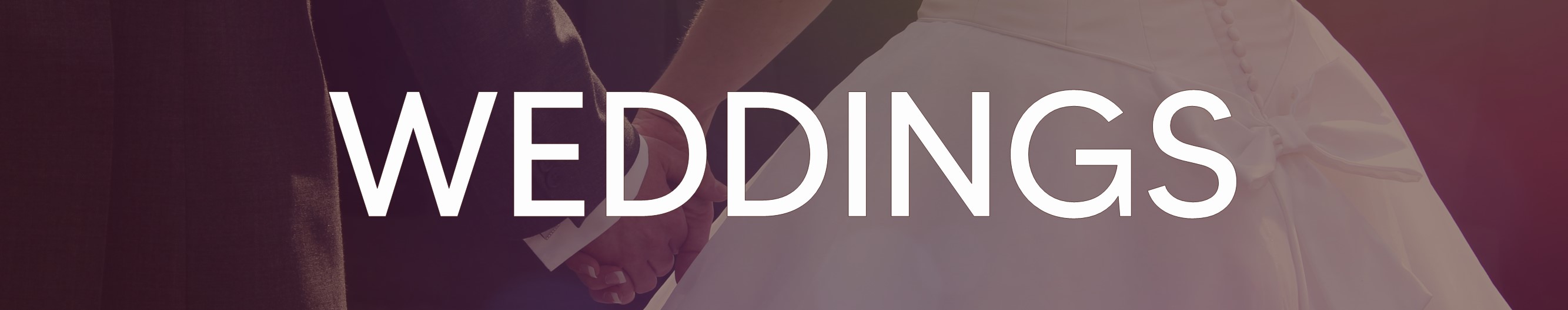 Weddings Page Banner